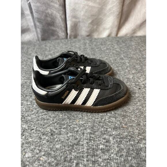 Adidas Samba OG Shoes Kids 6 Classic Black Gum Soccer Low Turf Indoor Sneaker - Picture 3 of 9